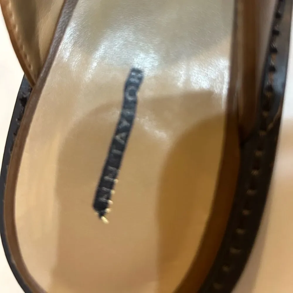 Ann Taylor Brown and Cream Woman's Loafers